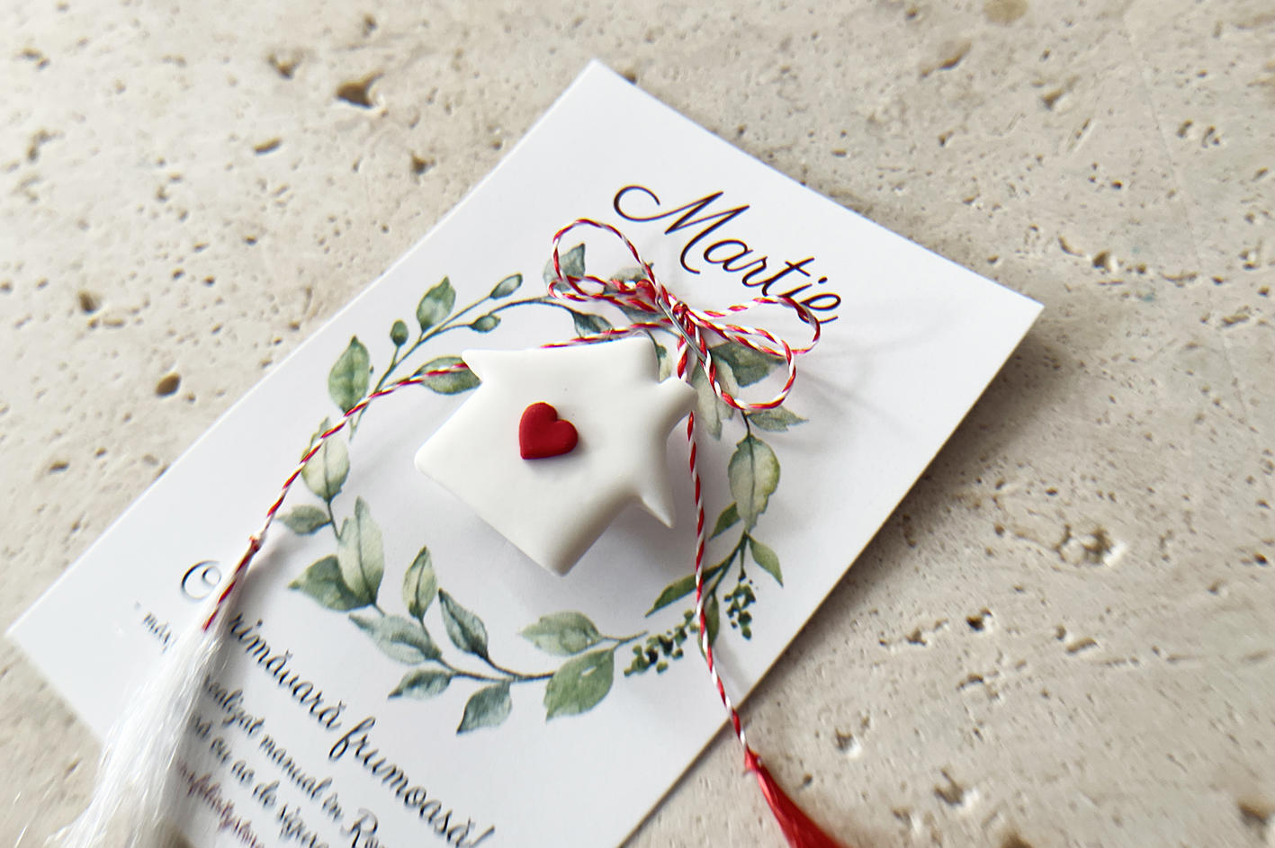 Martisor brosa Home (lut polimeric)