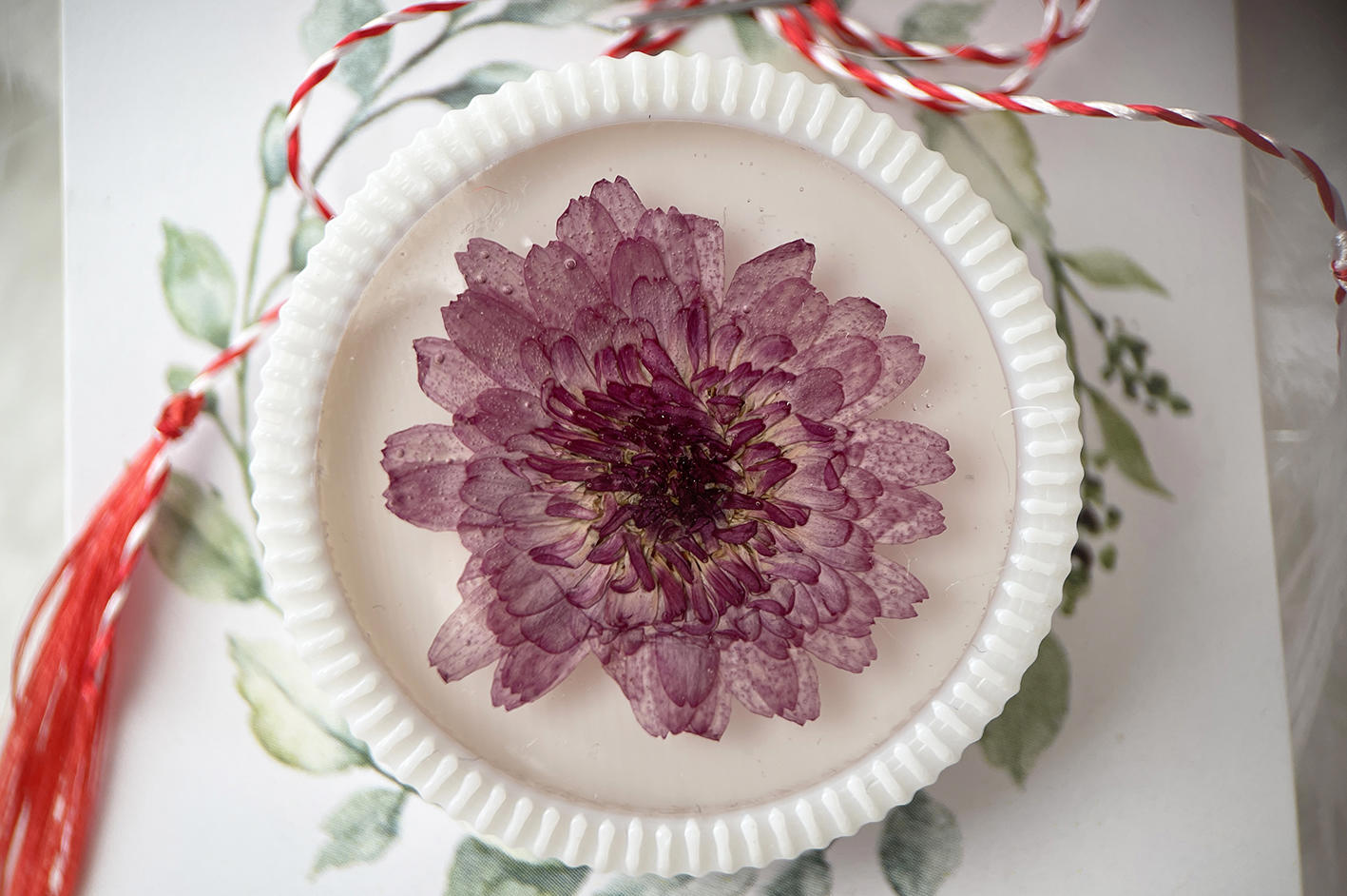 Martisor brosa Umbra Roz (floare naturala)