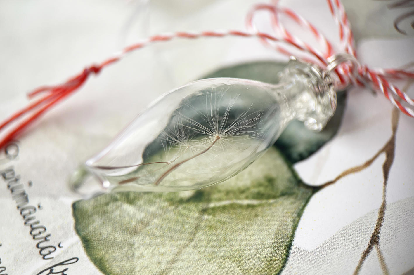 Martisor pandantiv placat cu argint Dansul Papadiei