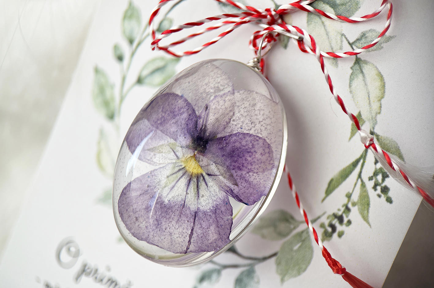 Martisor pandantiv argint 925 Panseluta