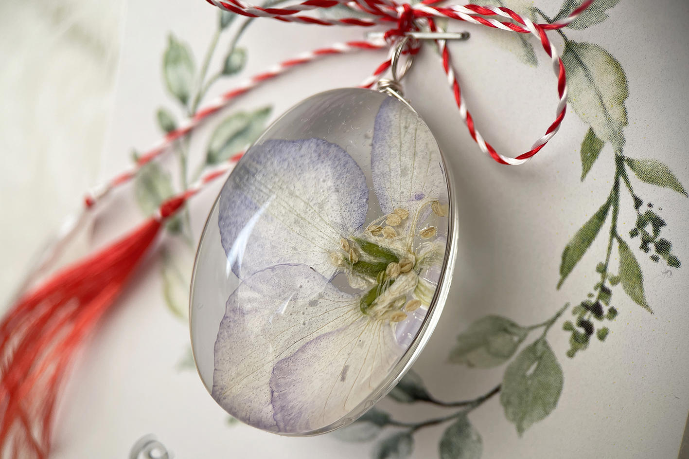 Martisor Pandantiv argint 925 Petale de Cer