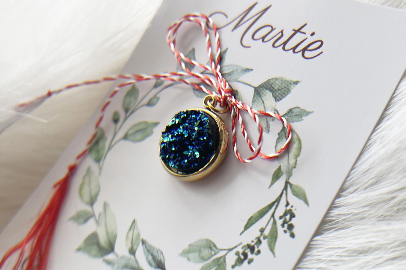 Martisor Pandantiv placat aur Stardust