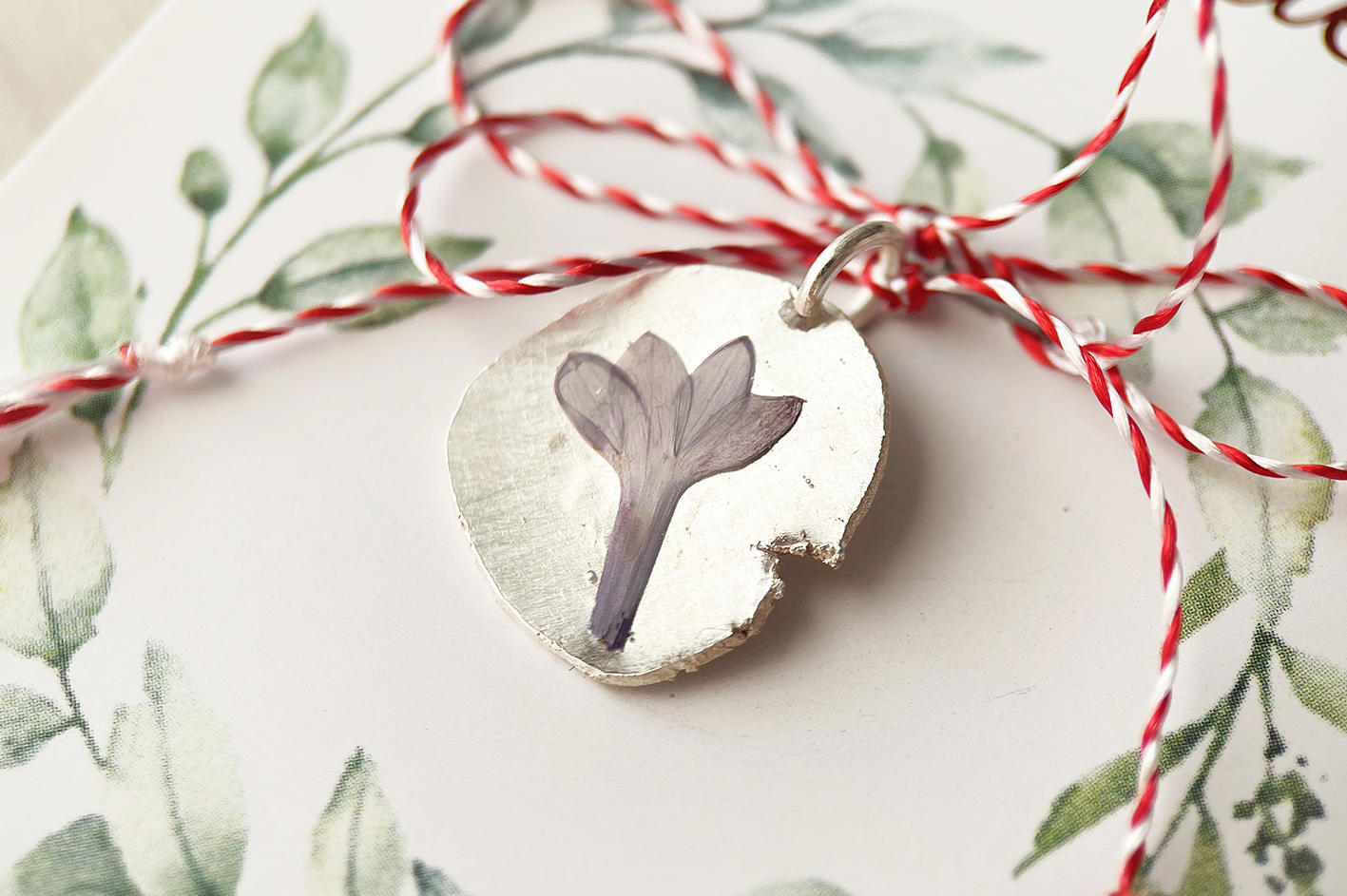 Martisor Pandantiv argint 925 Cantecul Violet