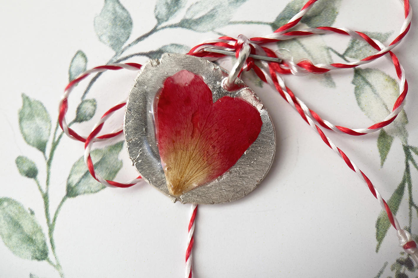 Martisor Pandantiv argint 925 Ecoul Trandafirului